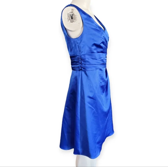 David's Bridal Blue Mini Dress - Picture 3 of 9